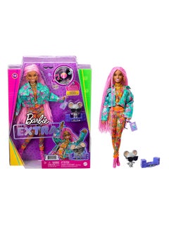 Barbie Extra Doll - Pink Braids  - Image 1