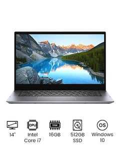 DELL Inspiron 5400 Convertible (Upgraded Version) Laptop With 14-inch Touch Full HD Display, Core i7 Processor/16GB RAM/512GB SSD/2GB NVIDIA GeForce MX230 Graphics/Windows 10 English Grey  - Image 1