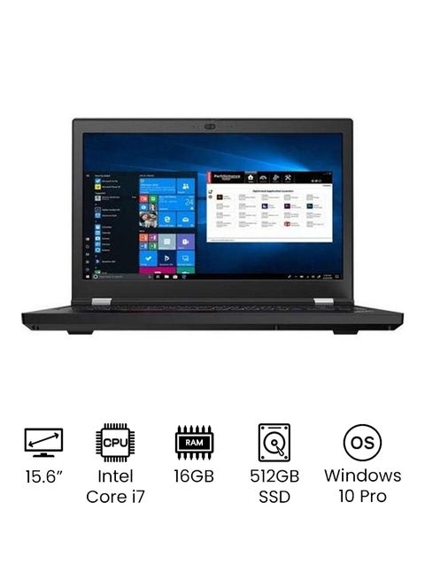 ThinkPad P15 (Upgraded Version) Laptop With 15.6-Inch Full HD Display, Core i7 Processer/16GB RAM/512GB SSD/Intel UHD Graphics/Windows 10 Pro Glossy International Version Glossy Glossy Black Glossy Black