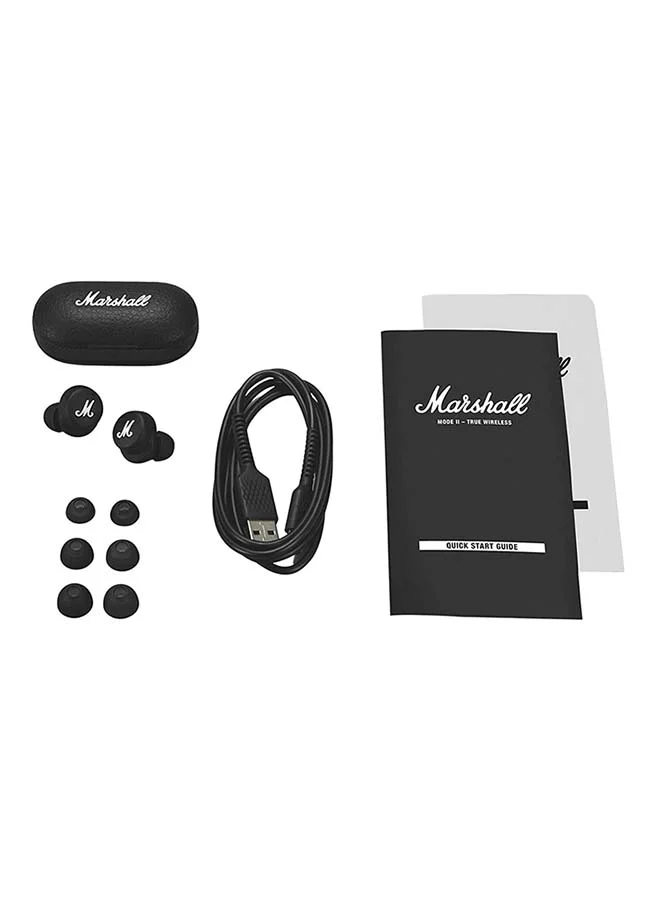 Marshall Mode II  True Wireless Bluetooth Water Resistant 25 Hours of Playtime Earbuds Black