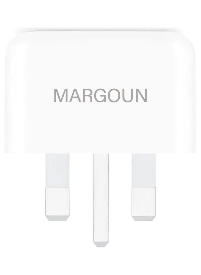 MARGOUN - 20W USB-C Power Adapter Wall Charger with Folding Pins White - Image 1