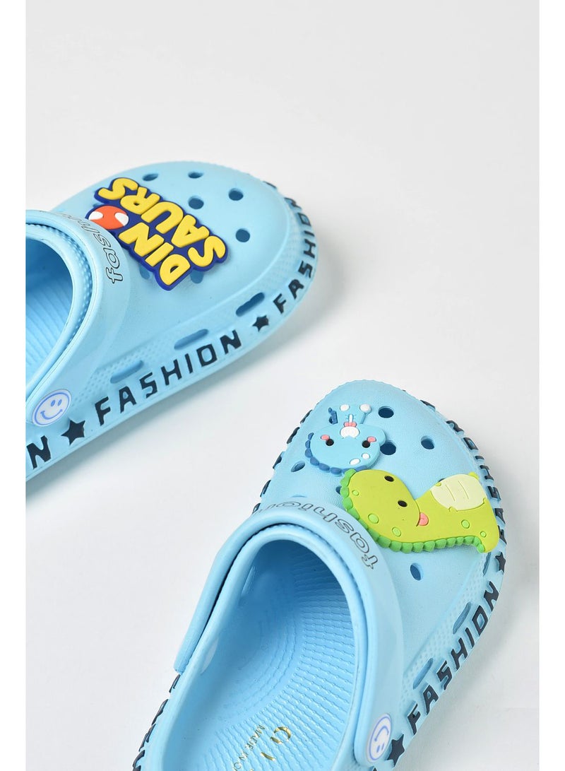 Aila - Kids fancy clog all-day wear Sky Blue - Image 1