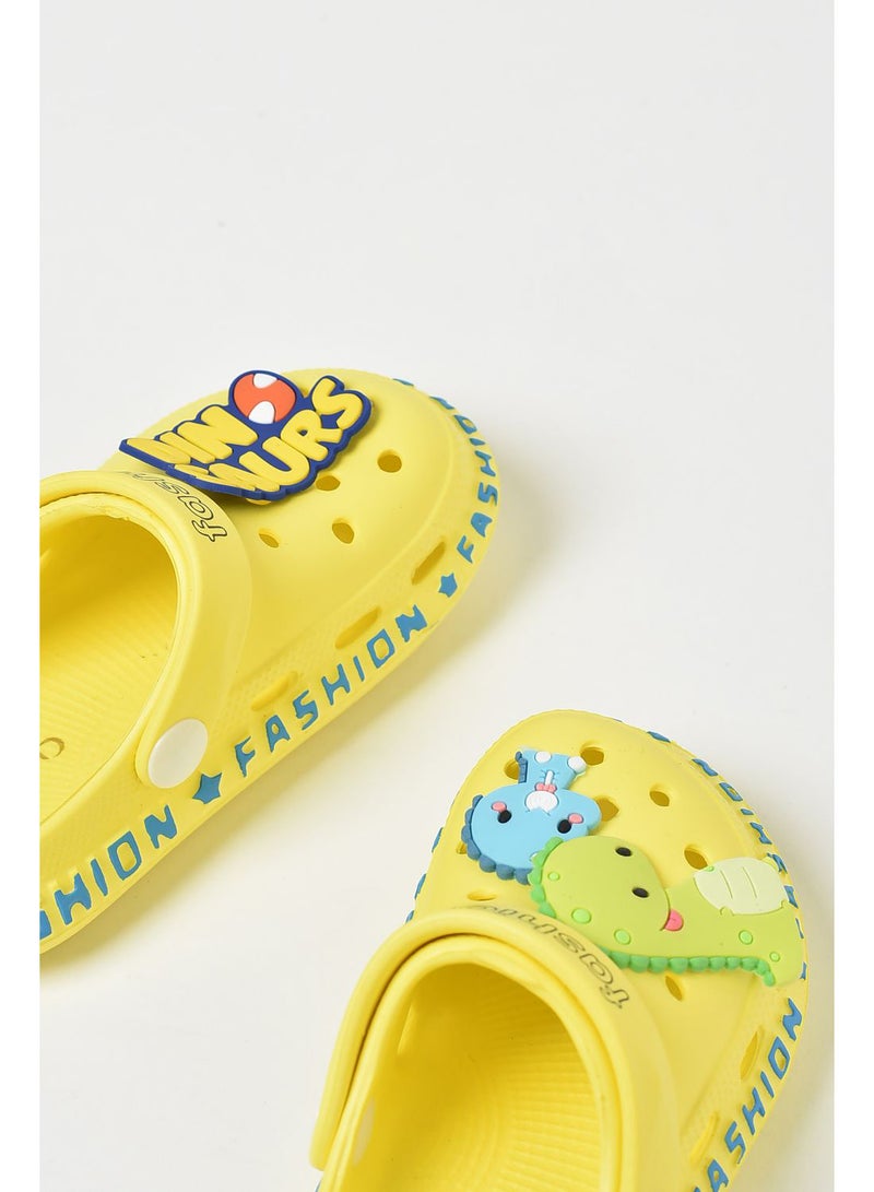 Aila - Kids fancy clog all-day wear Yellow - Image 1