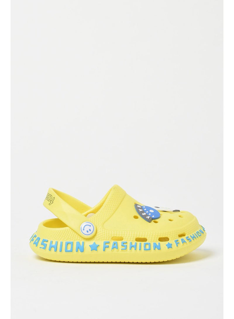 Aila - Girls fancy clog all-day wear Yellow - Image 1