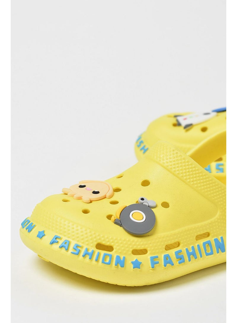 Aila - Girls fancy clog all-day wear Yellow - Image 1