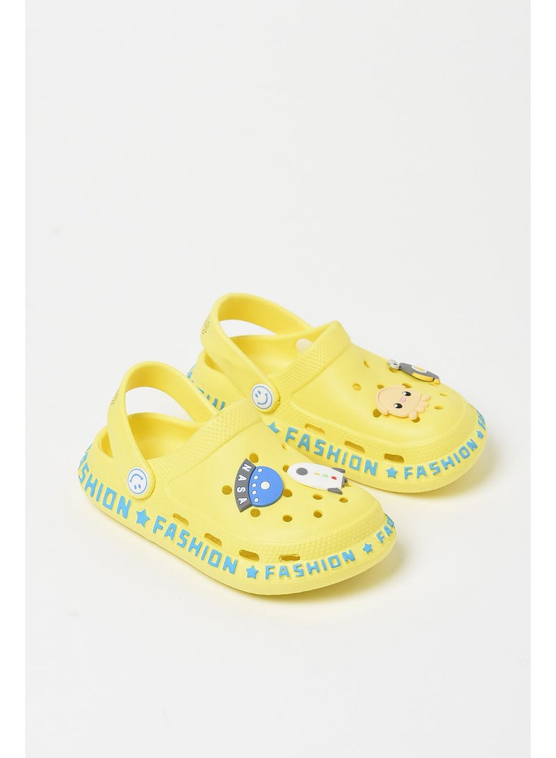 Aila - Girls fancy clog all-day wear Yellow - Image 1