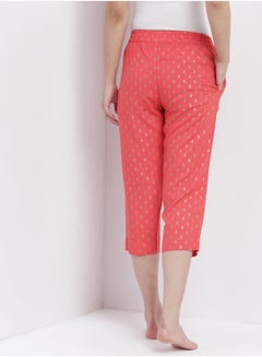 Aila Casual Comfortable Relaxed Fit Pyjama Pants With A Matching Scrunchie Pink  - Image 2