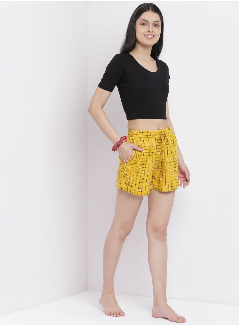 Aila 2 Pack Comfortable Printed Shorts With A Free Scrunchie Multicolor - Image 2