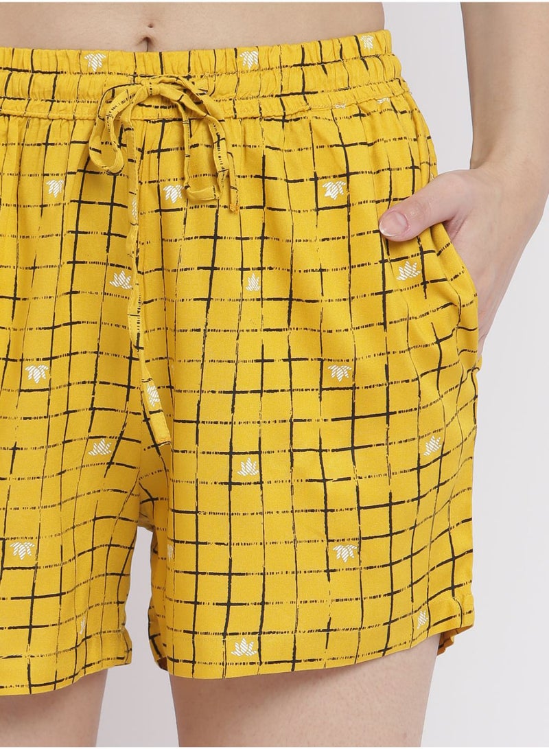 Aila 2 Pack Comfortable Printed Shorts With A Free Scrunchie Multicolor - Image 5