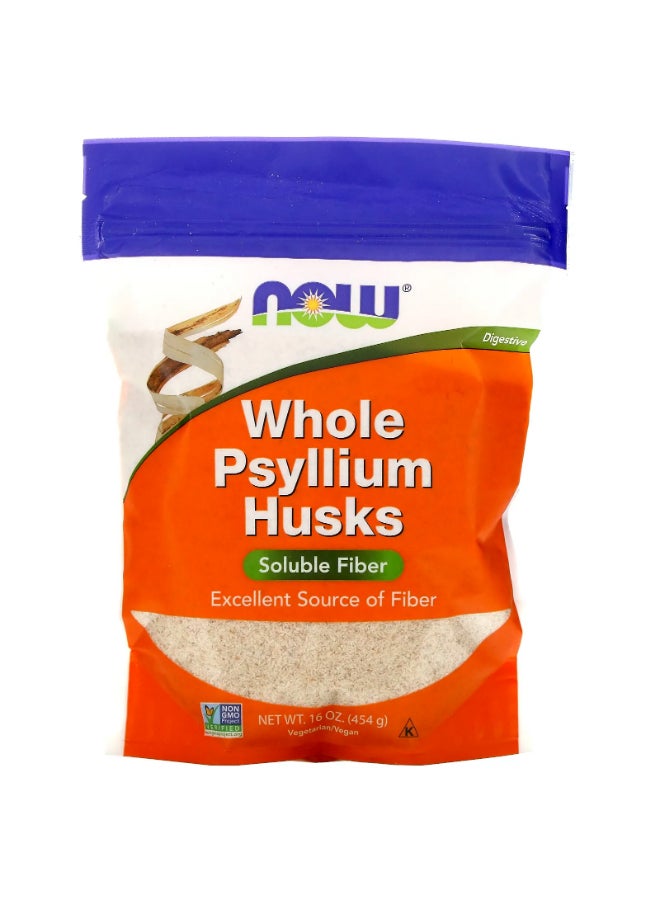 Now Foods - Psyllium Husk Powder, Whole 454 grams - Image 1