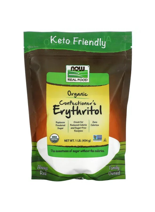 Now Foods Organic Confectioners Erythritol 454grams  - Image 1
