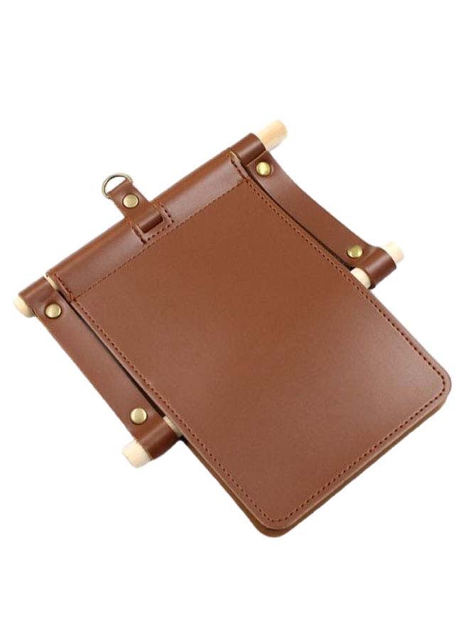 DECOREK Solid Design Toilet Paper Box Cover Dark Brown 25.5 x 12.5 x 17cm  - Image 1