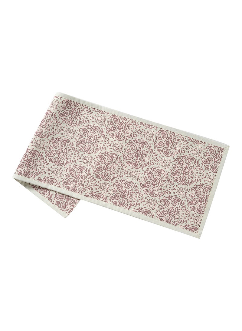 Amal - Cotton Table Runner For Dining Table - Printed Table Runner - Table Linen - 30 X 150 Cm - Rose Rose 30 x 150cm - Image 1