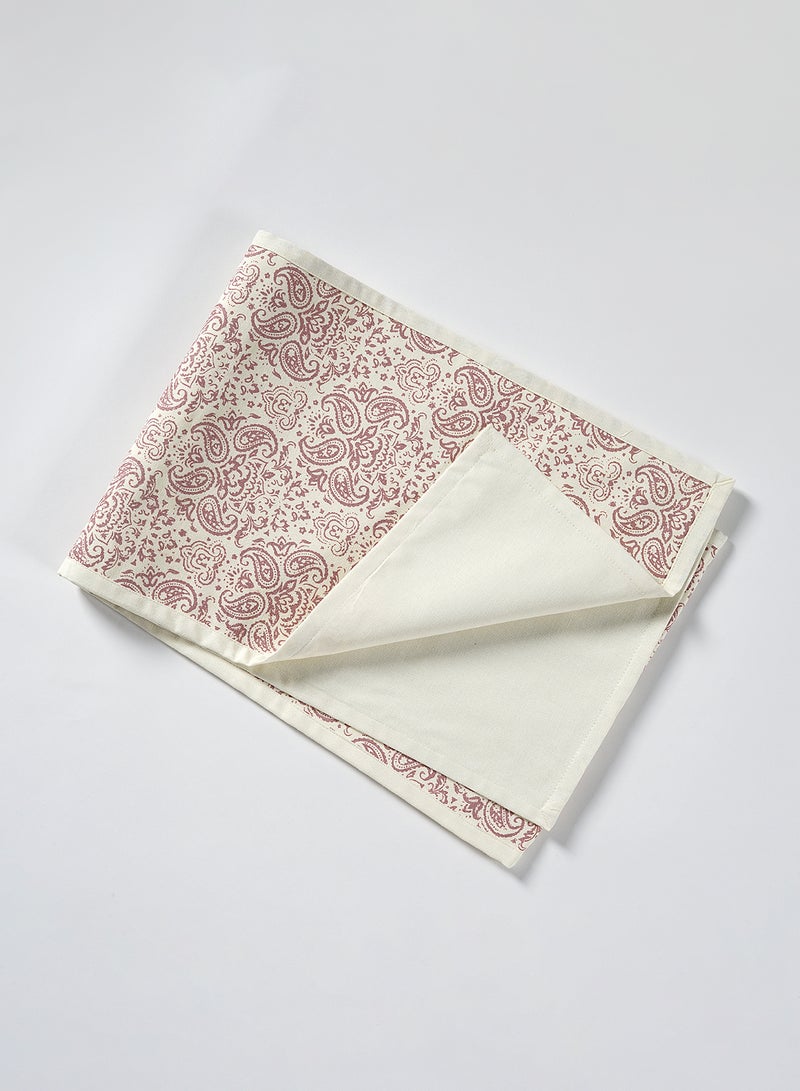 Amal - Cotton Table Runner For Dining Table - Printed Table Runner - Table Linen - 30 X 150 Cm - Rose Rose 30 x 150cm - Image 1