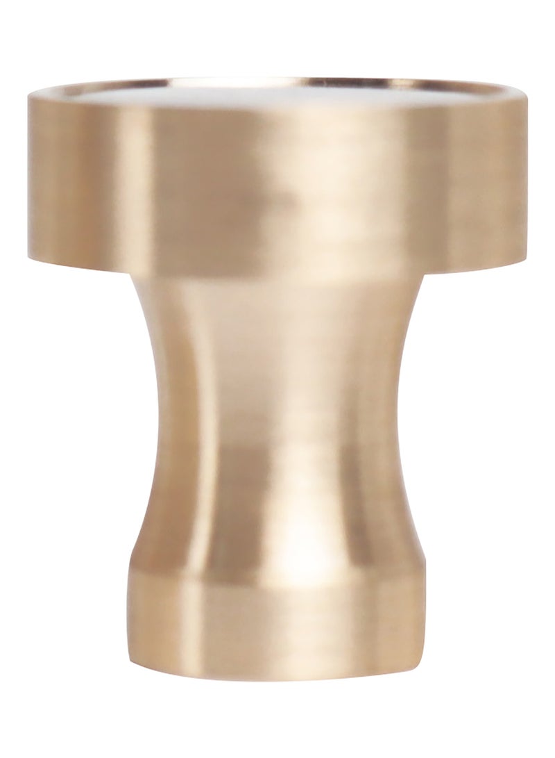 Amal Knob For Cabinets Drawer & Furniture Premium Quality Easy To Install Brass Finish Rock Dressing 20 x 25mm  - Image 1