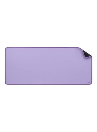 Logitech Desk Mat Studio Series, Multifunctional Large Desk Pad, Extended Mouse Mat, Office Desk Protector with Anti slip Base, Spill resistant Durable Design, Lavender, 956-000054, Medium- Purple - v1649663351/N53063059A_1