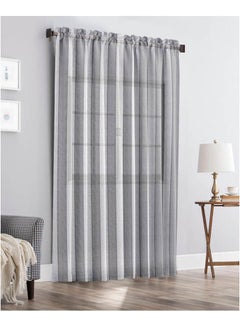 1 Panel Of Vertical Stripes Paris Curtain Grey-White 3x2.8meter - v1649668693/N53090890A_2