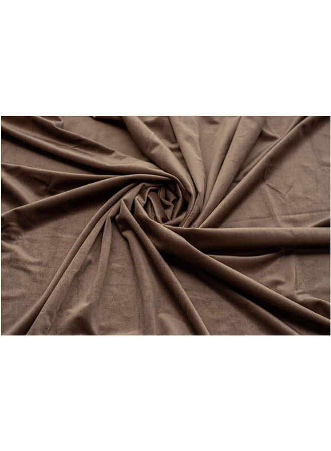 CURTAINS & RODS 1 Panel Of Velvet Side Vlevo Curtain Redish Café 1.4x2.8meter - Image 4