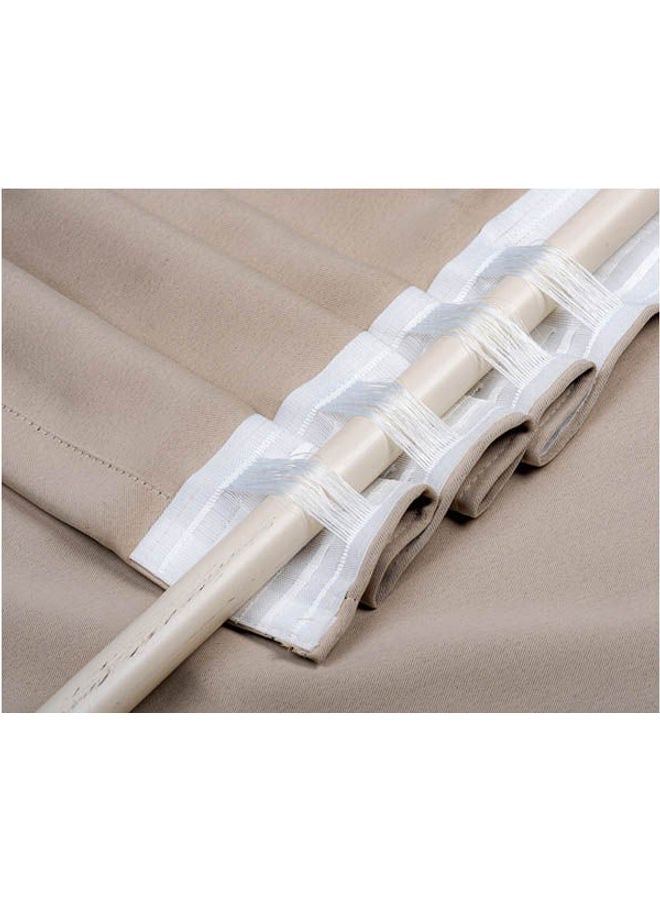 CURTAINS & RODS 1 Panel Of Blackout Room Darkening Flafy Blackout Curtain Café 3x2.8meter - Image 4