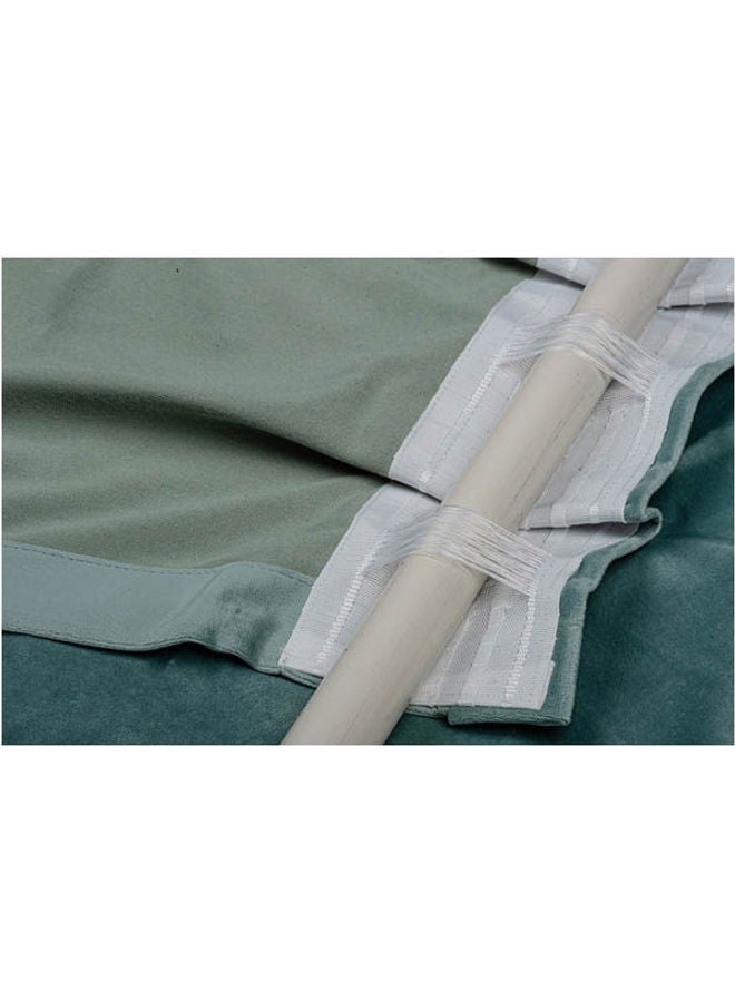 CURTAINS & RODS 1 Panel Of Velvet Side Vlevo Curtain Mint Green 1.4x2.8meter - Image 4