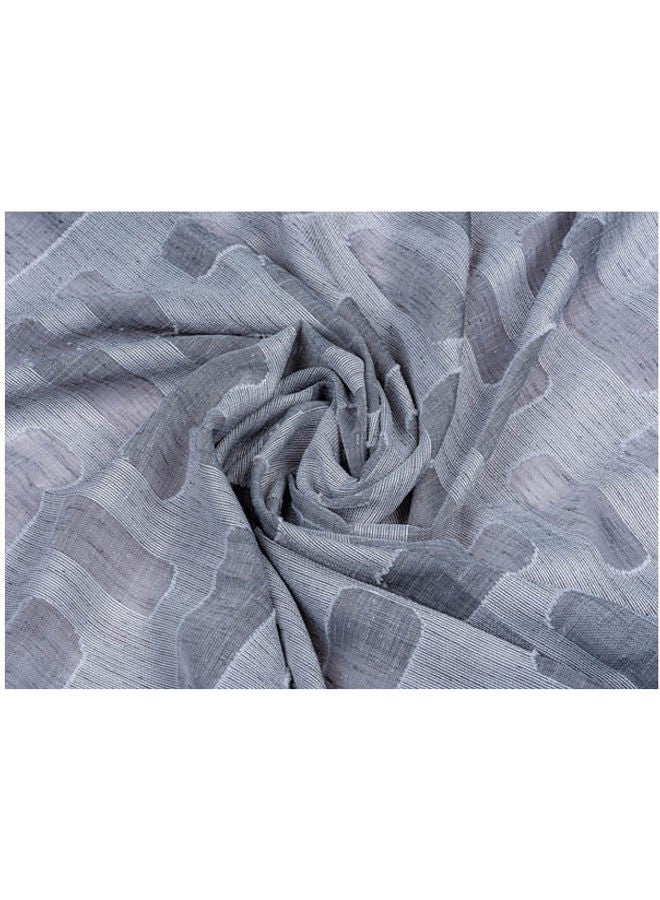 1 Panel Of Sheer Jacquard Explora Curtain Dark Grey 3x2.8meter - v1649668715/N53090967A_2