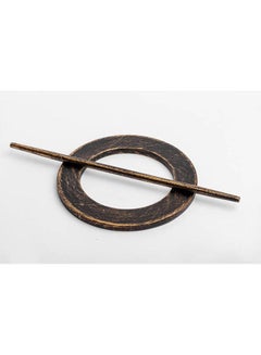 CURTAINS & RODS Metal Circular Curtain Holder Black  - Image 2