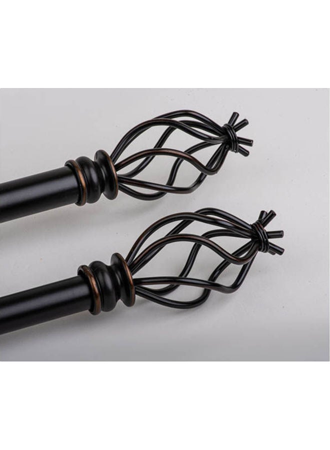 CURTAINS & RODS Metal Rustic cage Black 91-183cm - Image 2