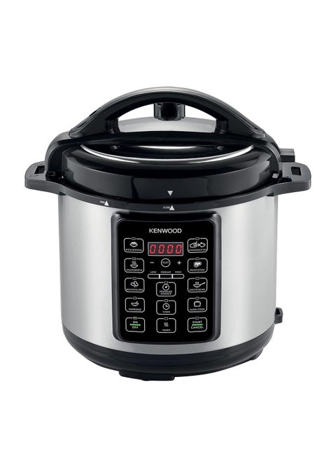 14-In-1 Electric Pressure Cooker Multifunctional Programmable Multicooker With Safety Feature, 14 Smart Cook Programs, Manual Function For Personalised Recipes 6 L 1000 W PCM60.000SS Black/Silver