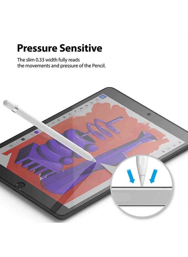 Ringke - Tempered Glass Screen Protector For Apple iPad 10.2-Inch (2021/2020/2019) 9/8/7 Generation Full Coverage, Anti-Scratch Technology Clear - Image 1