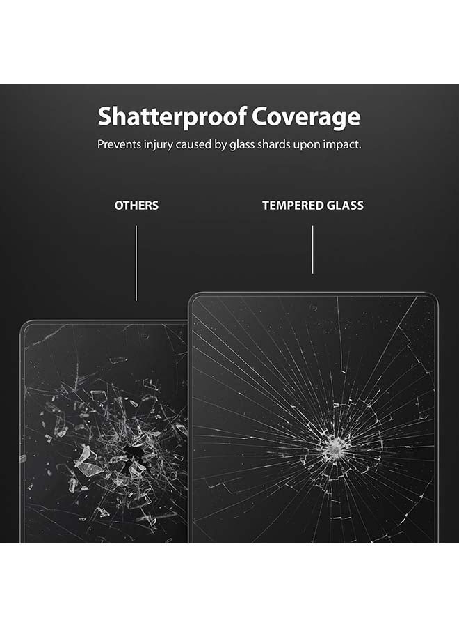 Ringke - Tempered Glass Screen Protector For Apple iPad 10.2-Inch (2021/2020/2019) 9/8/7 Generation Full Coverage, Anti-Scratch Technology Clear - Image 1