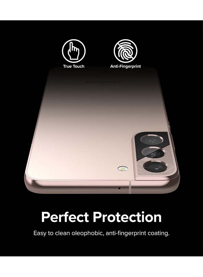 Ringke Invisible Defender Samsung Galaxy S22 / S22+ Tempered Glass Lens Protector [Pack of 3] - Black  - Image 4