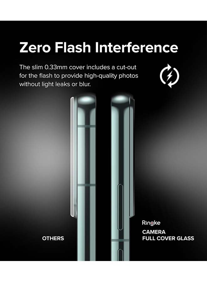 Ringke Invisible Defender Samsung Galaxy S22 / S22+ Tempered Glass Lens Protector [Pack of 3] - Black  - Image 5