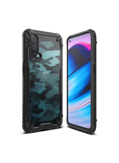 Fusion-X Design Compatible with OnePlus Nord CE 5G Case, Shockproof Hard Back Rugged Bumper Cover Ergonomic Shock Absorption TPU Frame Bumper Phone Cover Case for OnePlus Nord 2 5G- Camoblack