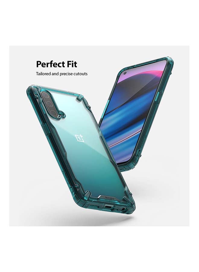 Ringke - Fusion-X Design Compatible with OnePlus Nord CE 5G Case, Shockproof Hard Back Rugged Bumper Cover Ergonomic Shock Absorption TPU Frame Bumper Phone Cover Case for OnePlus Nord 2 5G- Camoblack - Image 1