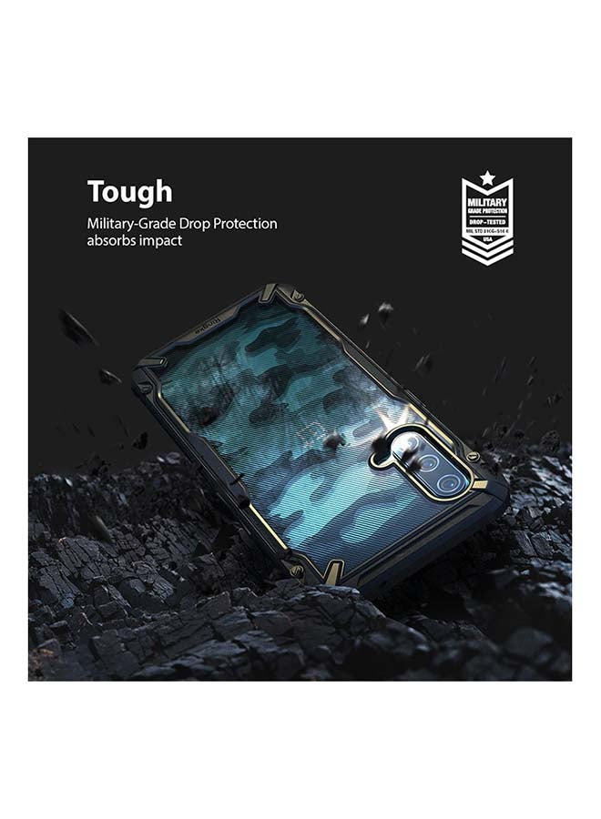 Ringke - Fusion-X Design Compatible with OnePlus Nord CE 5G Case, Shockproof Hard Back Rugged Bumper Cover Ergonomic Shock Absorption TPU Frame Bumper Phone Cover Case for OnePlus Nord 2 5G- Camoblack - Image 1