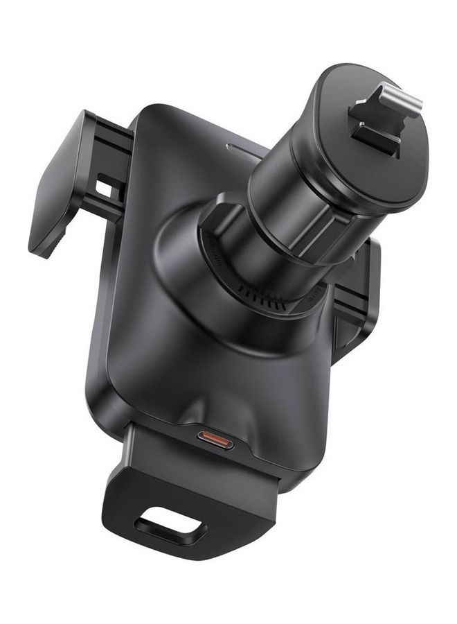 Baseus - Auto Alignment 15W Max Wireless Charger Car Phone Holder Qi-Certified Compatible with iPhone 14 Pro Max, 14/13/13 Pro Max/12/11/XS/XR/X, Galaxy S23/S22/S10/Note10 Black - Image 1