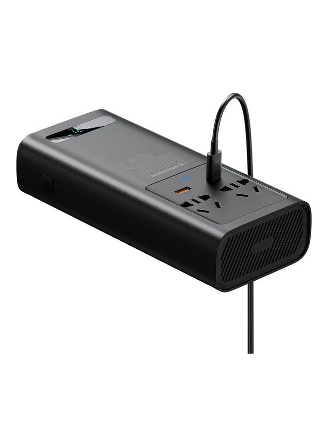 Baseus - IGBT Technology Power Inverter 500W Type-C USB AC Socket Car Charger (220V US/EU) High Power Multi-function Inverter with Cooling Fan for Camping/Self-driving Trip - Image 1