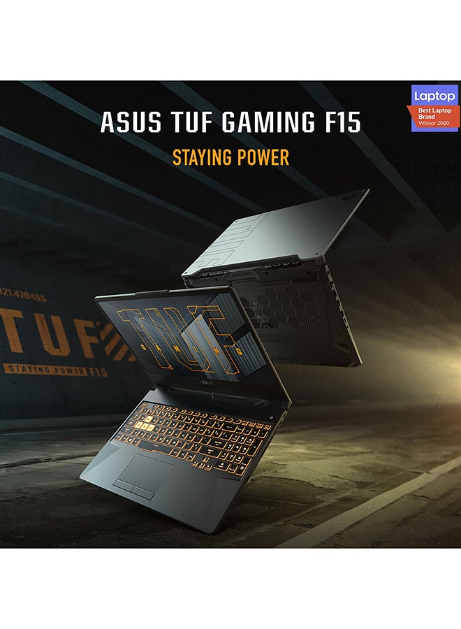 TUF Gaming F15 FX506HC-HN002W (Upgraded Version) Laptop 15.6-Inch FHD Display, 8GB RAM/512GB ROM/PCIE G3 SSD/NV RTX3050/WIN11 Home/International Version English/Arabic Eclipse Gray - v1649675146/N52879075A_2