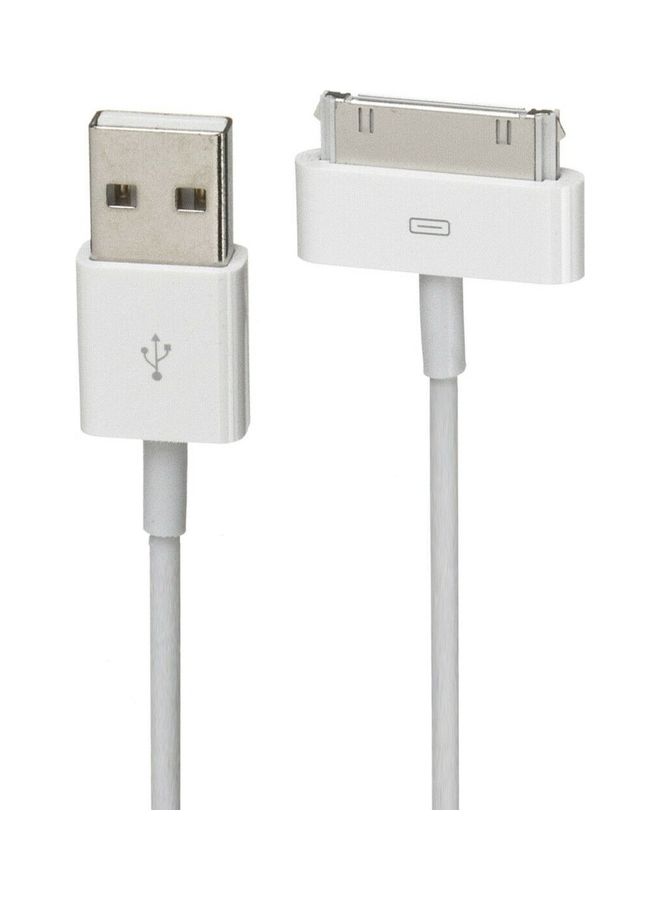 30-pin to USB Cable Charge and Sync Dock Connector for Apple iPhone/iPad/iPod 1m White - v1649689145/N53091463A_6