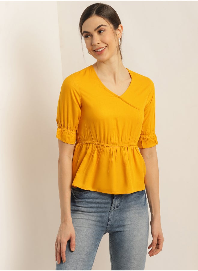 Aila Fashionable Top Yellow  - Image 1