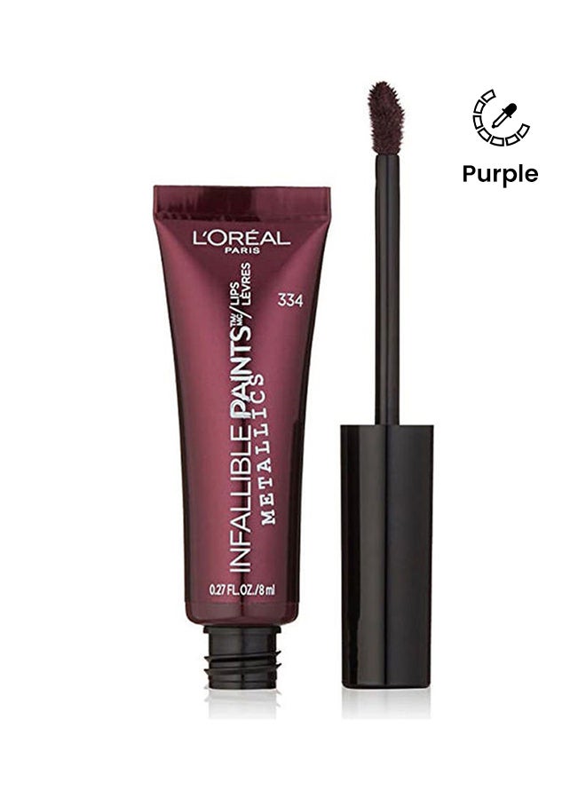 L'OREAL PARIS - Cosmetics Infallible Paints  Lips Purple - Image 1