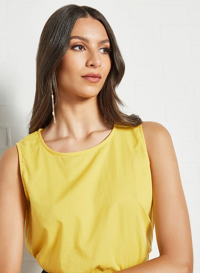 Aila - Casual Stylish Top Mustard - Image 1