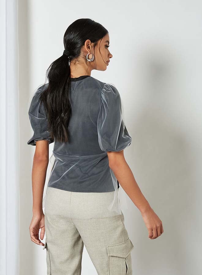 Solid Design Double Layer Bottom Top Black