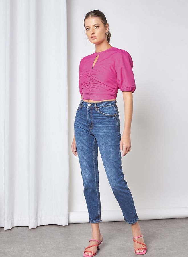 Aila Open Neck Top Pink  - Image 4
