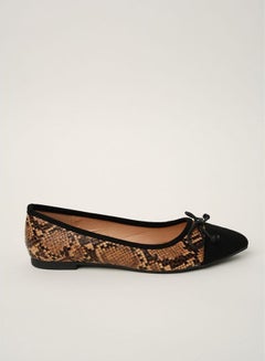 Bow Detailed Slip On Ballerina Multicolour