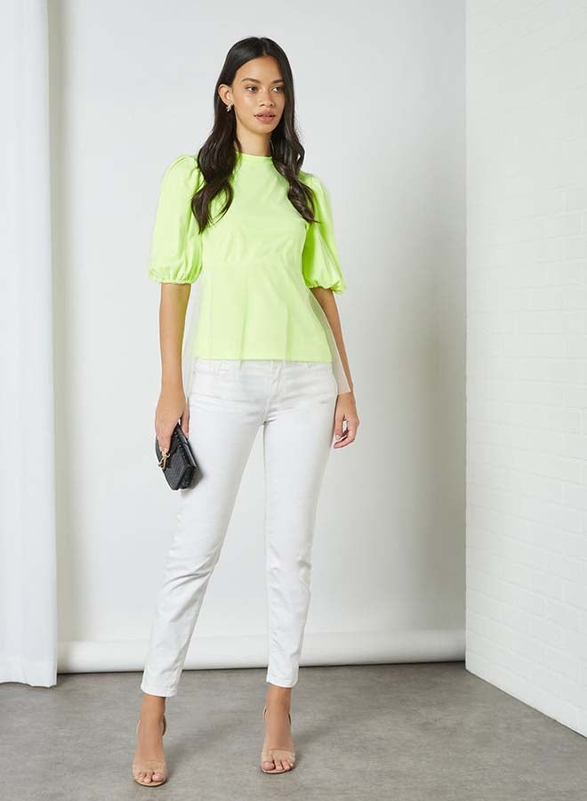 Aila Solid Design Double Layer Bottom Top Green  - Image 3