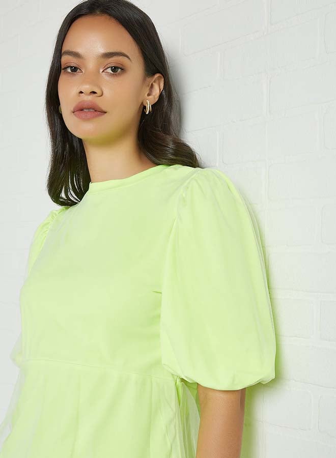 Aila Solid Design Double Layer Bottom Top Green  - Image 4