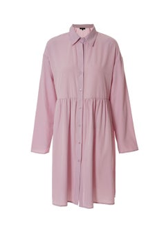 Casual Midi Dress Pink
