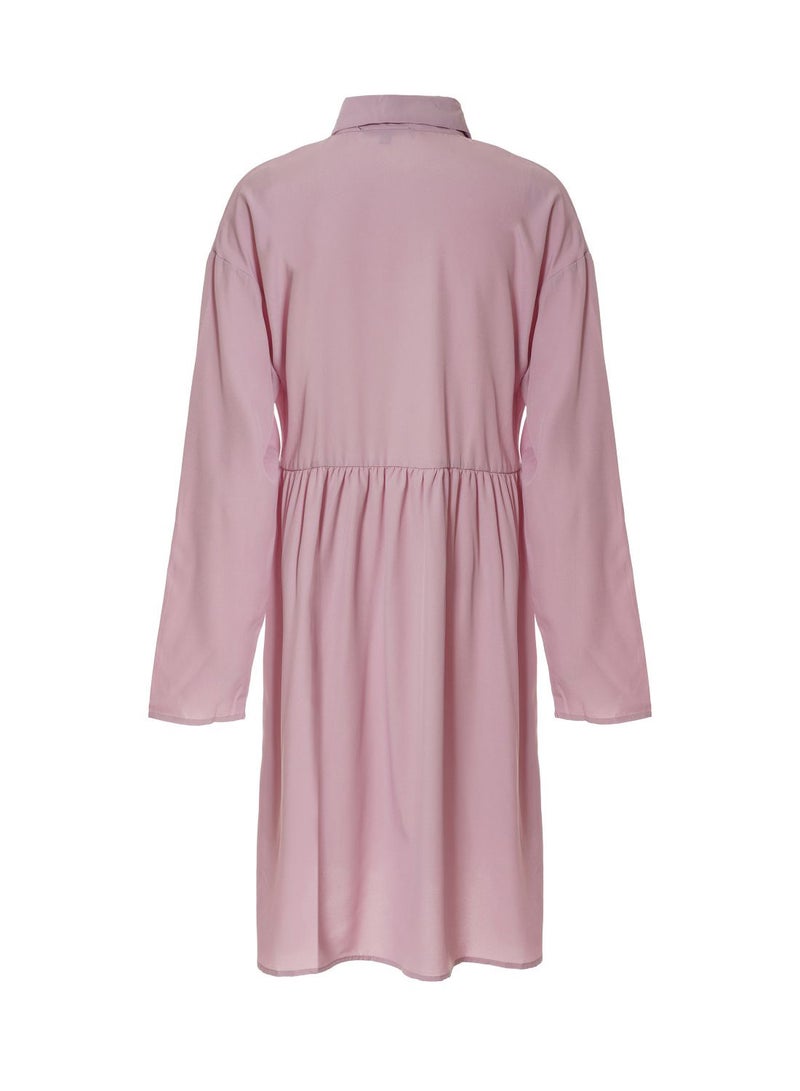 Aila - Casual Midi Dress Pink - Image 1