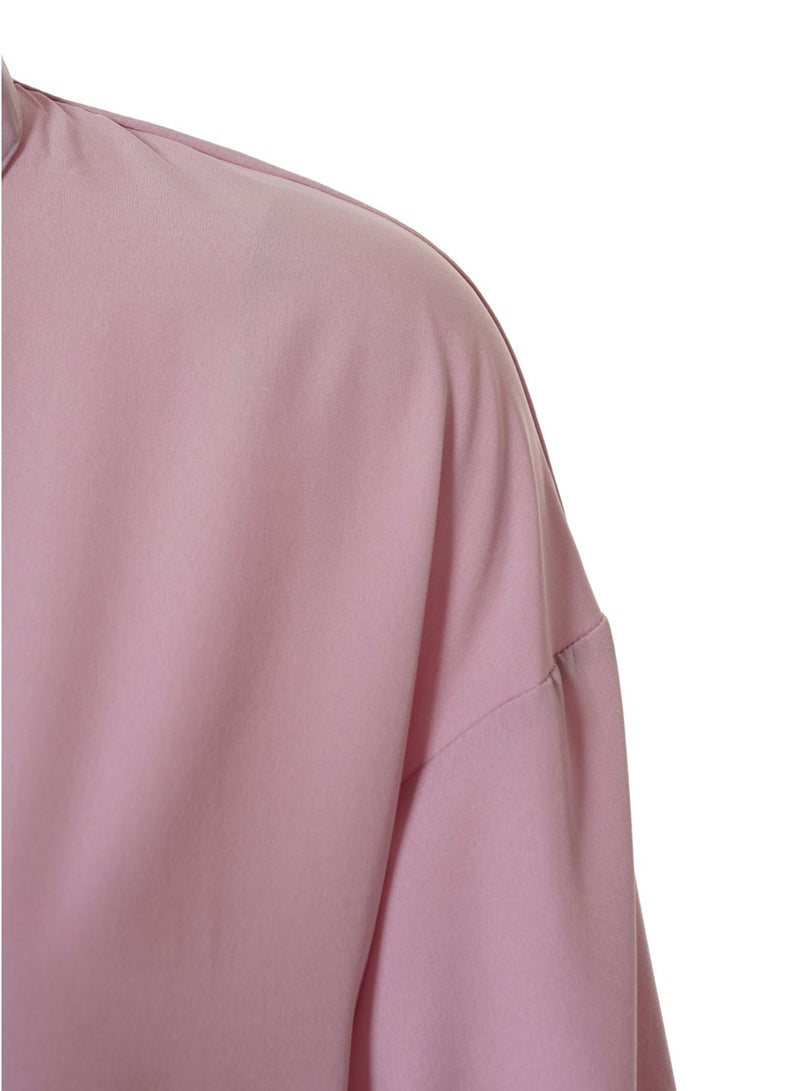 Aila - Casual Midi Dress Pink - Image 1